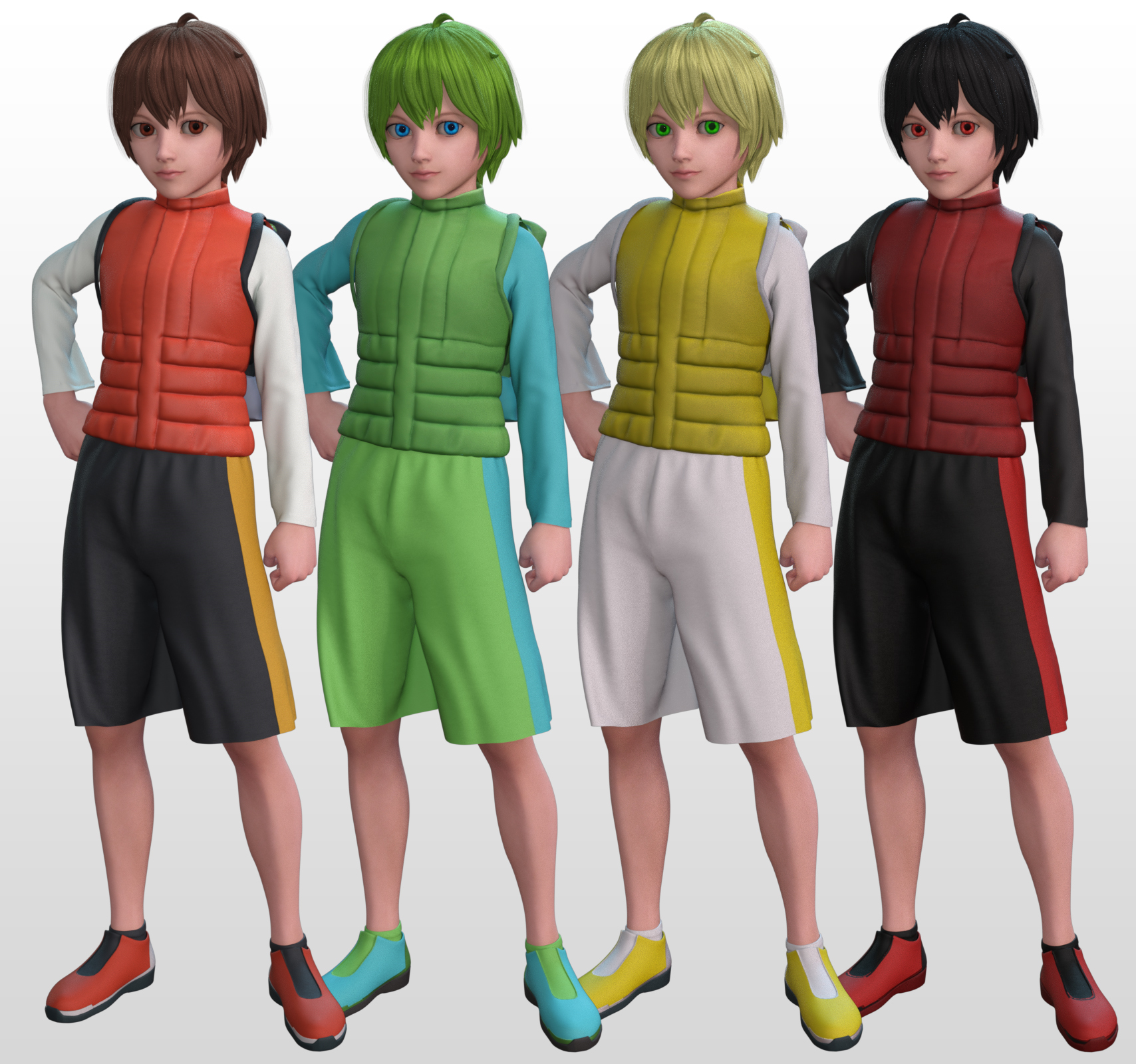 fantasy anime outfit 5 _ Natsuo clothes_ for G3 G8 Males by N/A