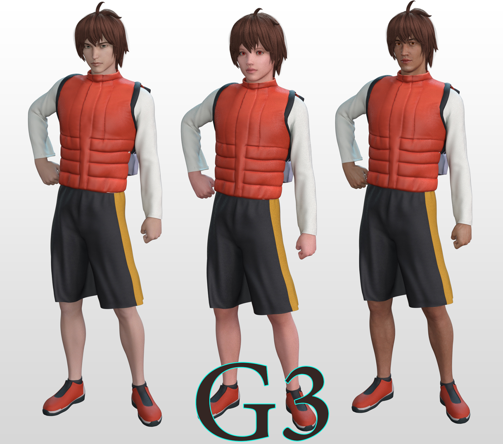 fantasy anime outfit 5 _ Natsuo clothes_ for G3 G8 Males by N/A