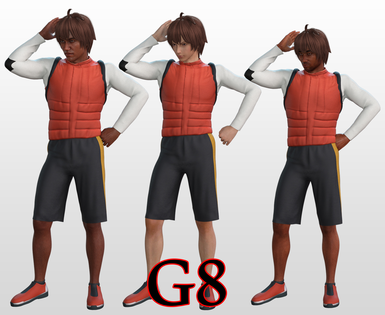 fantasy anime outfit 5 _ Natsuo clothes_ for G3 G8 Males by N/A