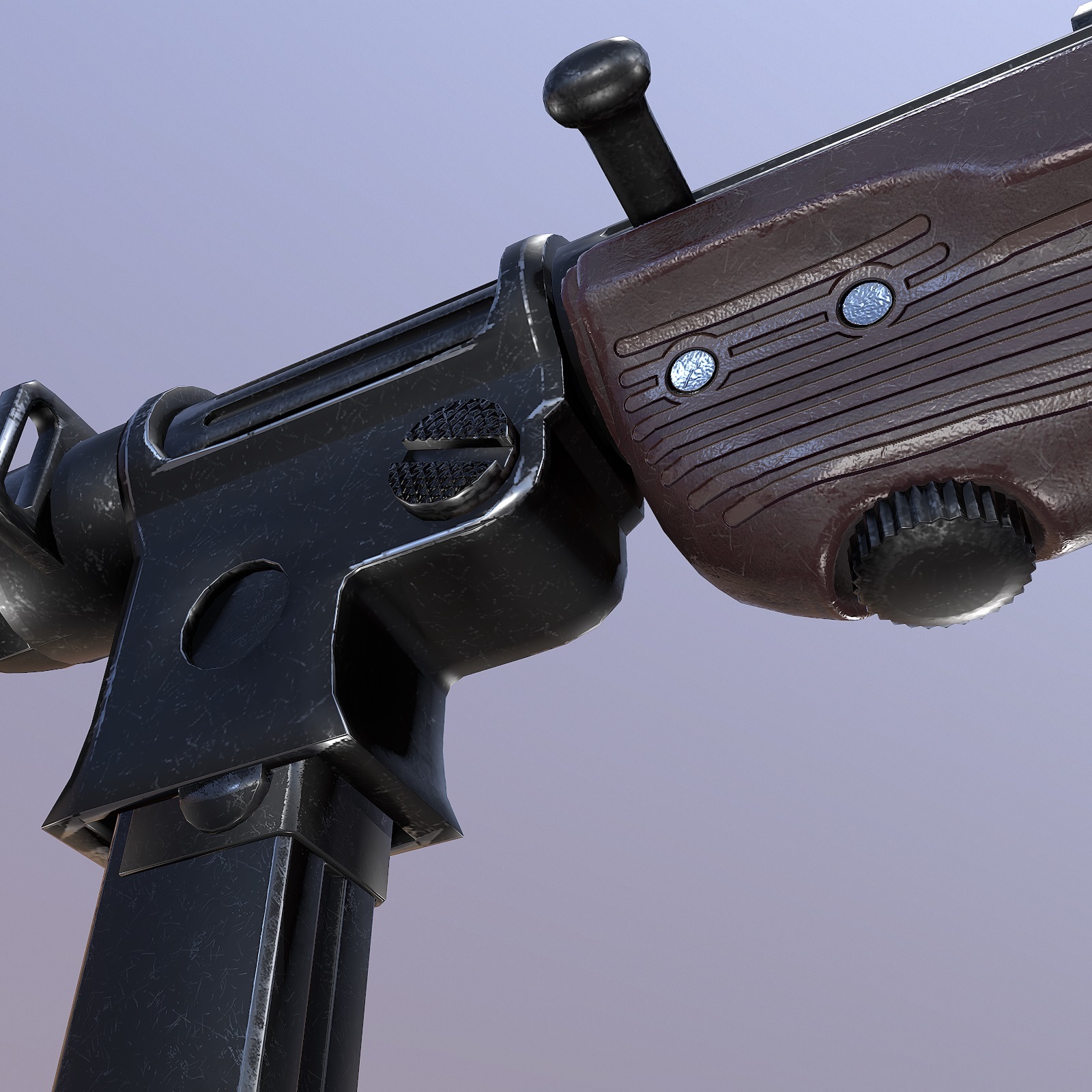Submachine Gun mp 38 40 3d model -Extended License by N/A
