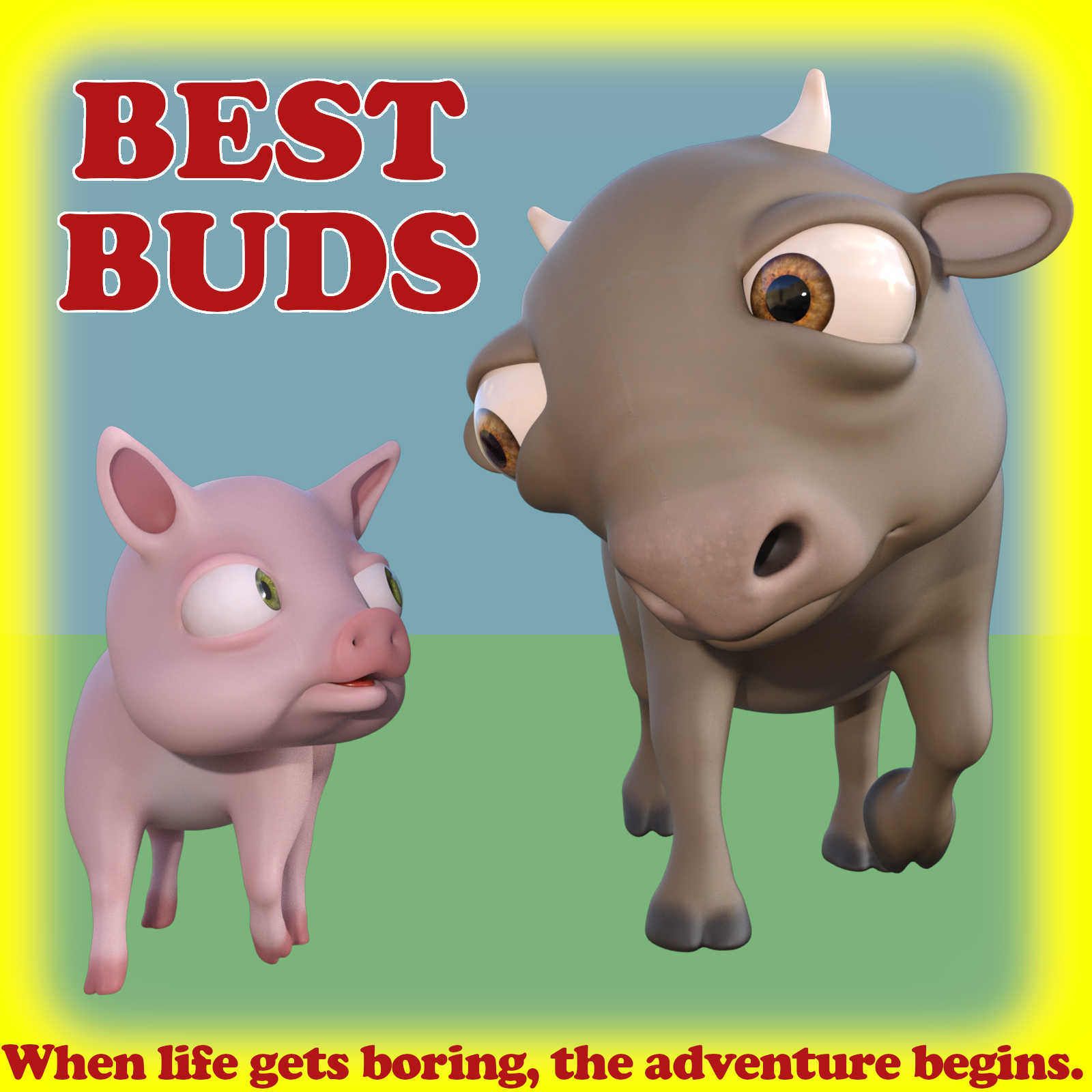 BEST BUDS Poses for ButterCup and Hamlet in Daz Studio by N/A