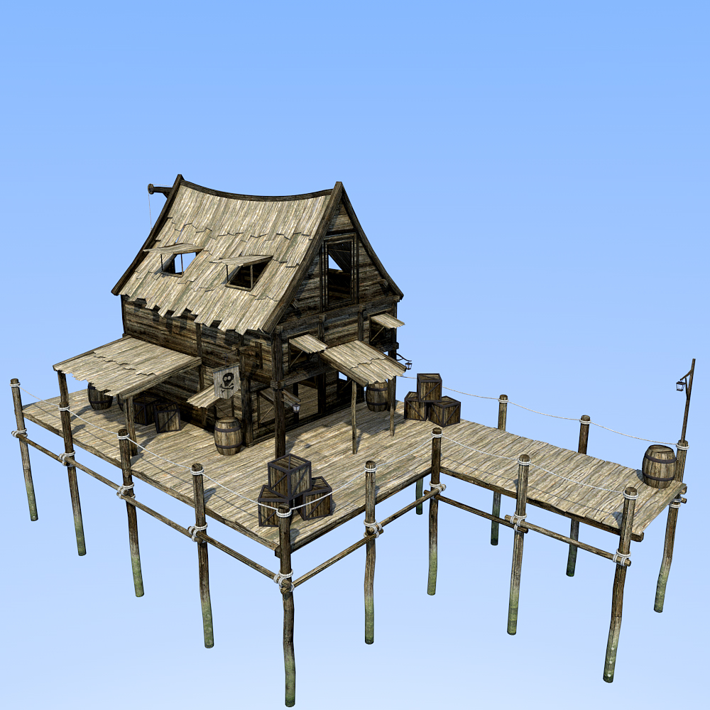Smugglers Dock for Daz studio by N/A
