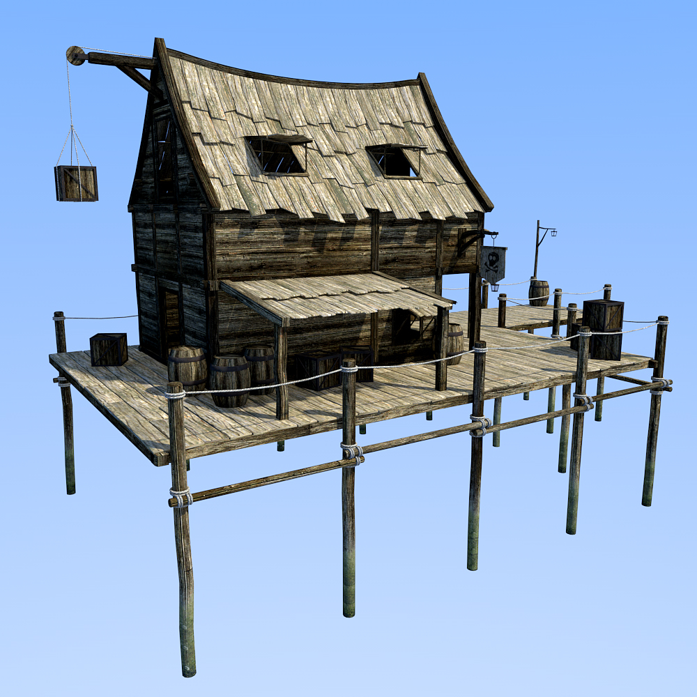 Smugglers Dock for Daz studio by N/A