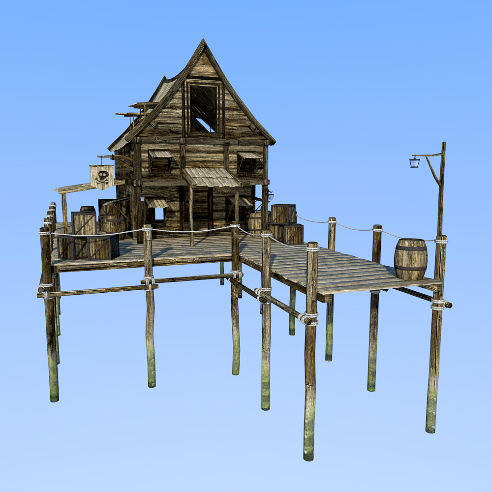 Smugglers Dock for Daz studio by N/A