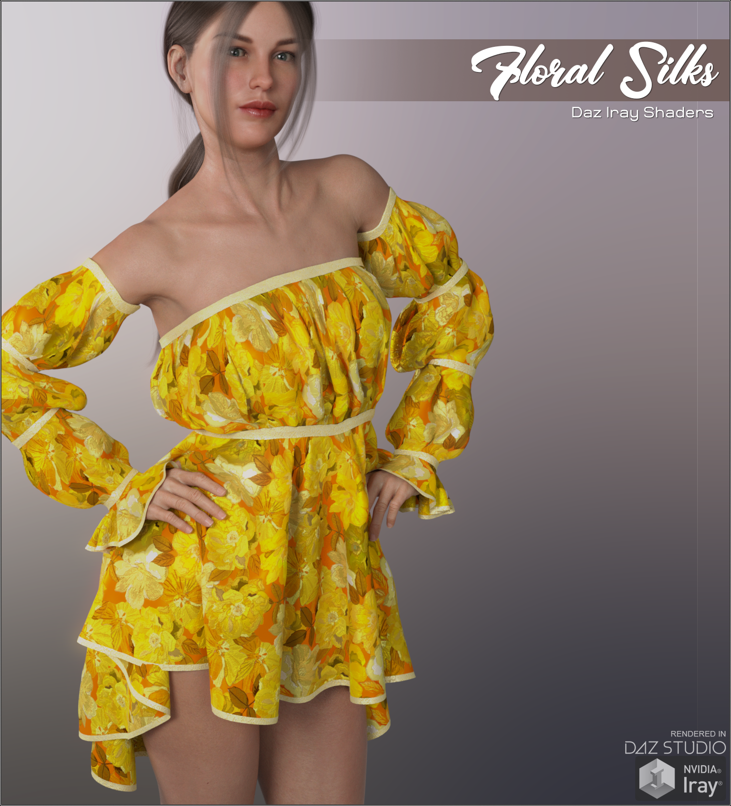Daz Iray - Floral Silks by N/A