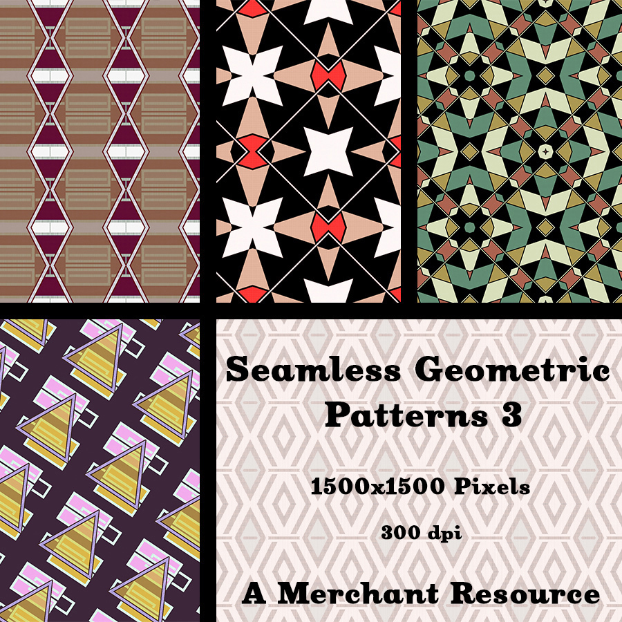 Seamless Geometric Patterns 3 by N/A