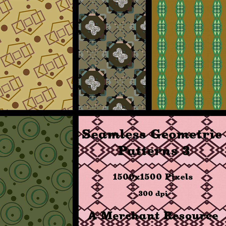 Seamless Geometric Patterns 3 by N/A
