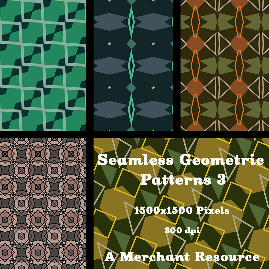 Seamless Geometric Patterns 3 by N/A