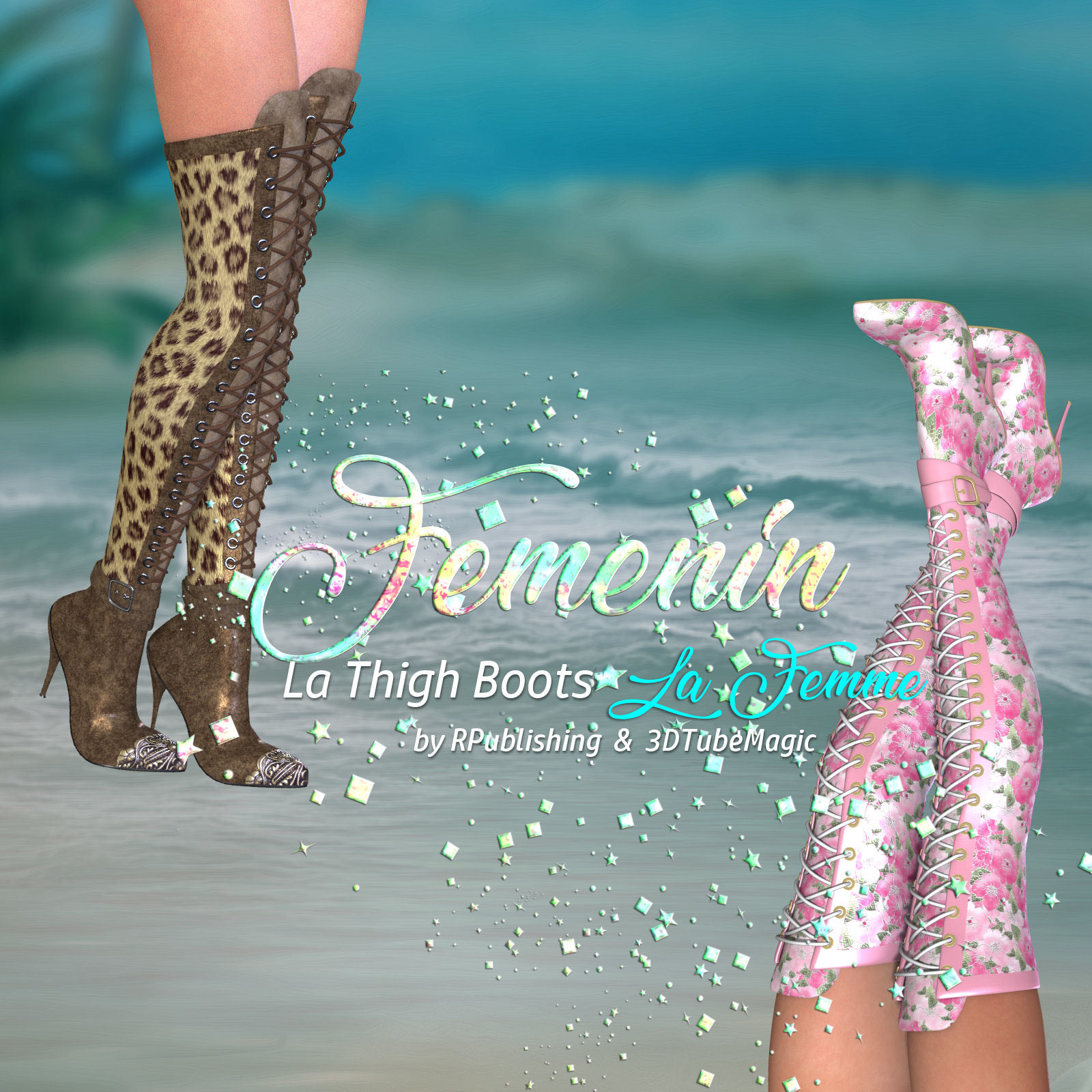 DA-Femenin for LA Thigh Boots by N/A