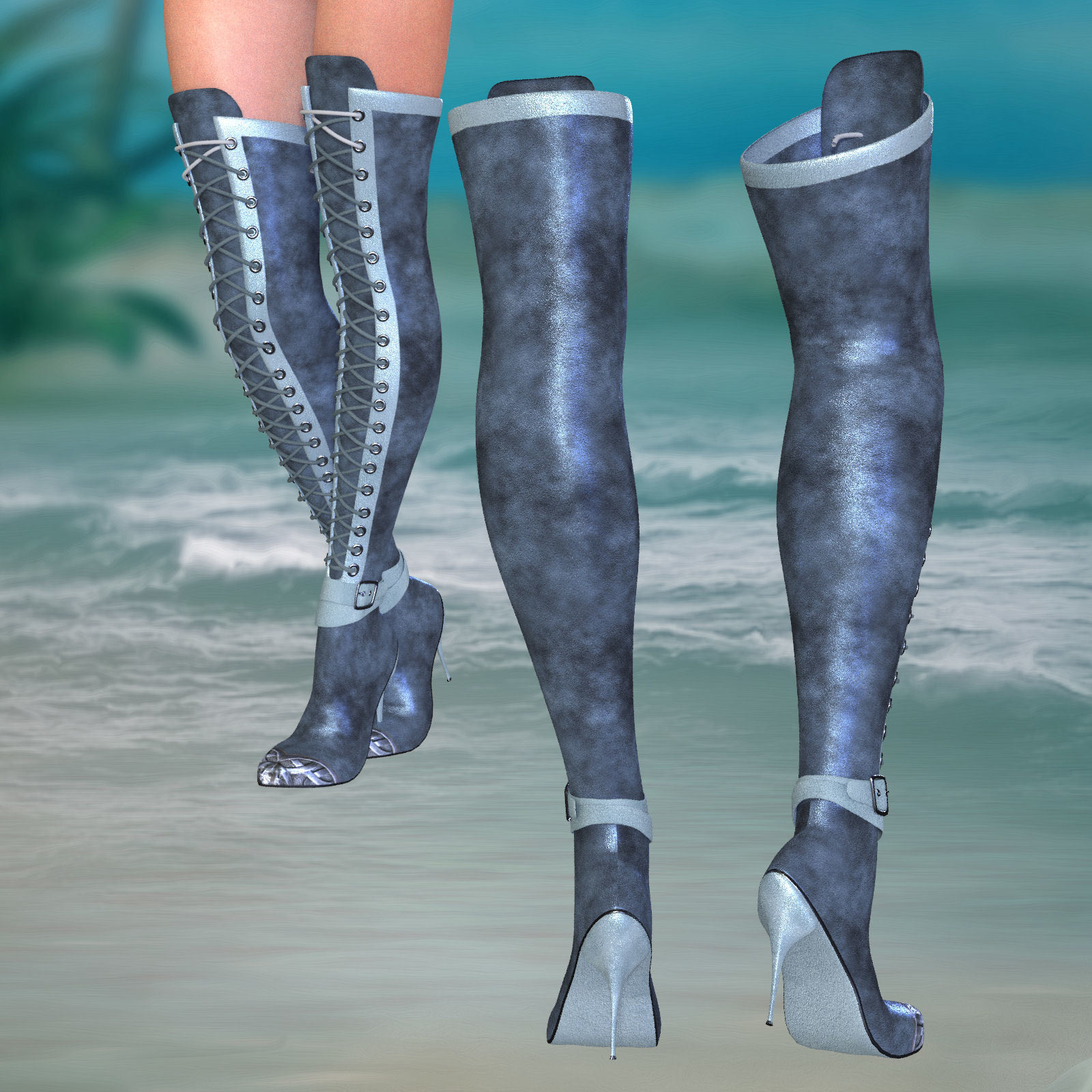 DA-Femenin for LA Thigh Boots by N/A