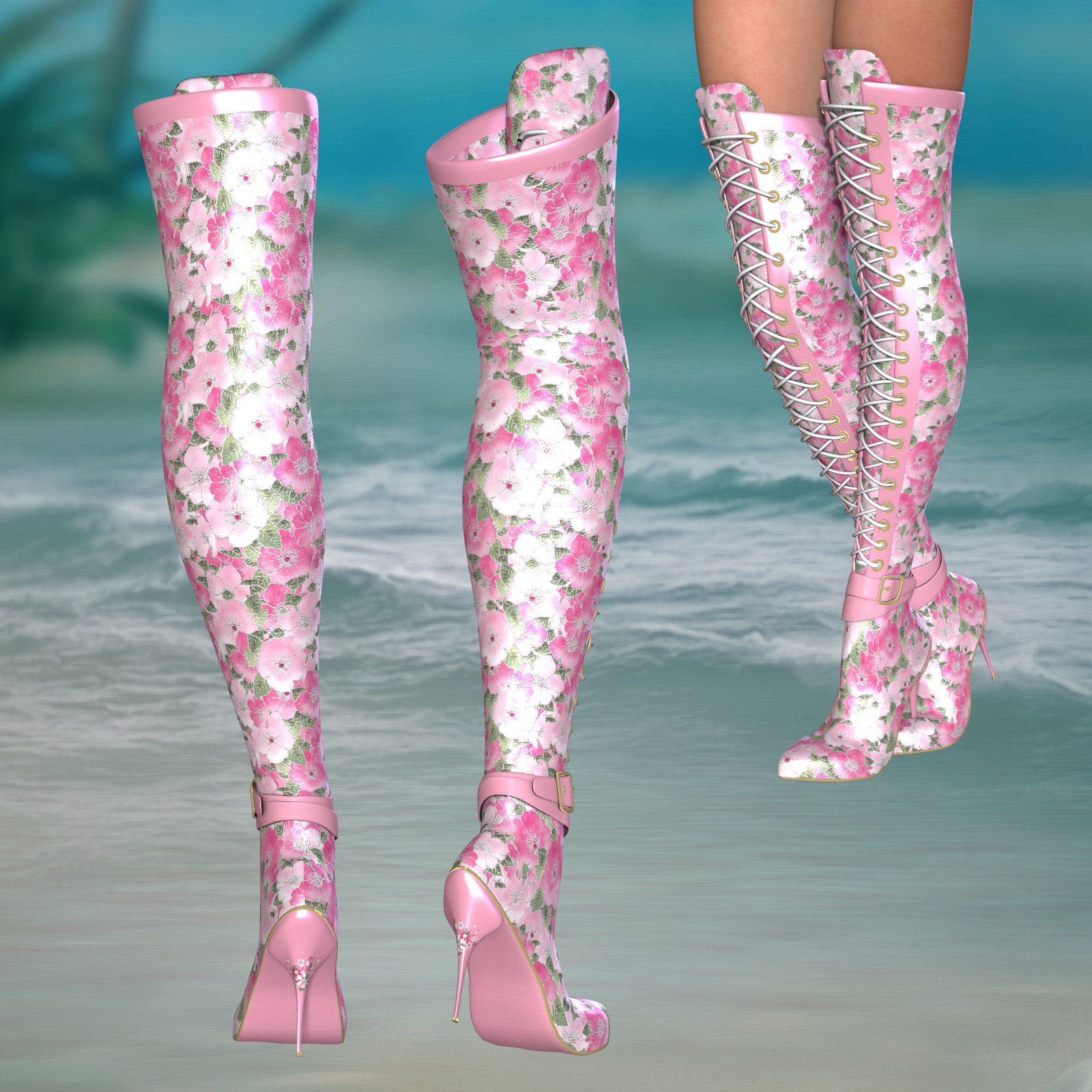 DA-Femenin for LA Thigh Boots by N/A