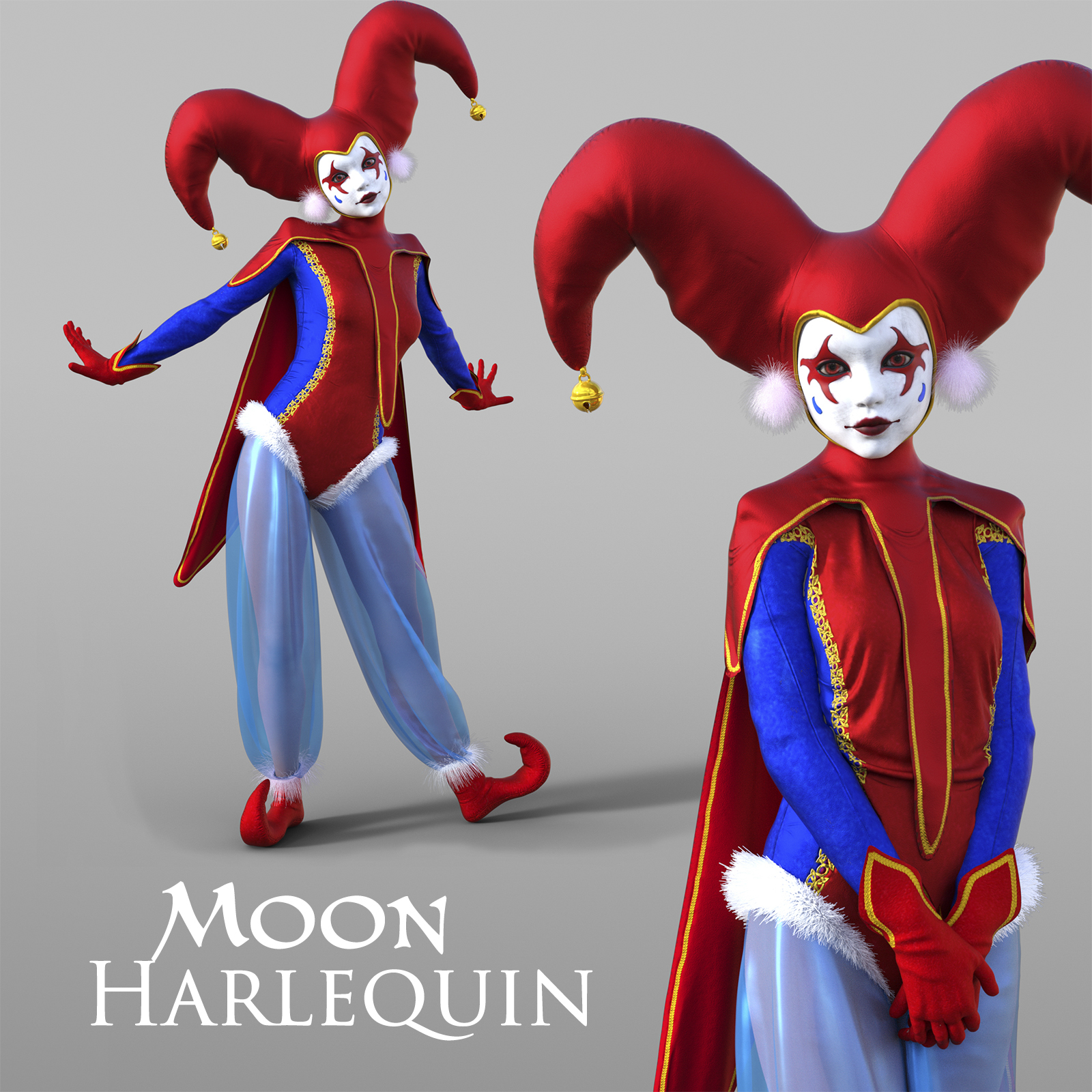 DForce Moon Harlequin for G8F by N/A