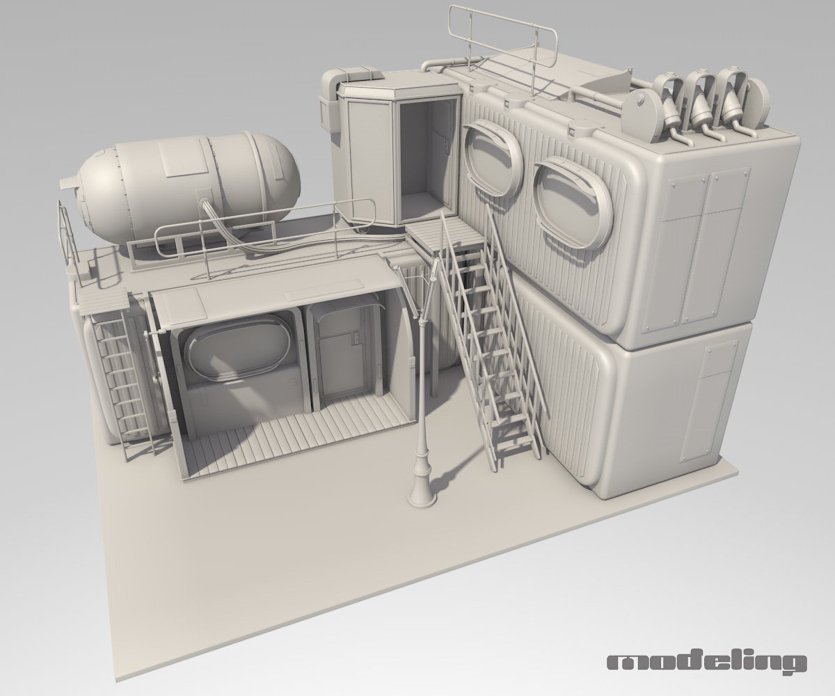 Container Houses Set for Daz Studio by N/A