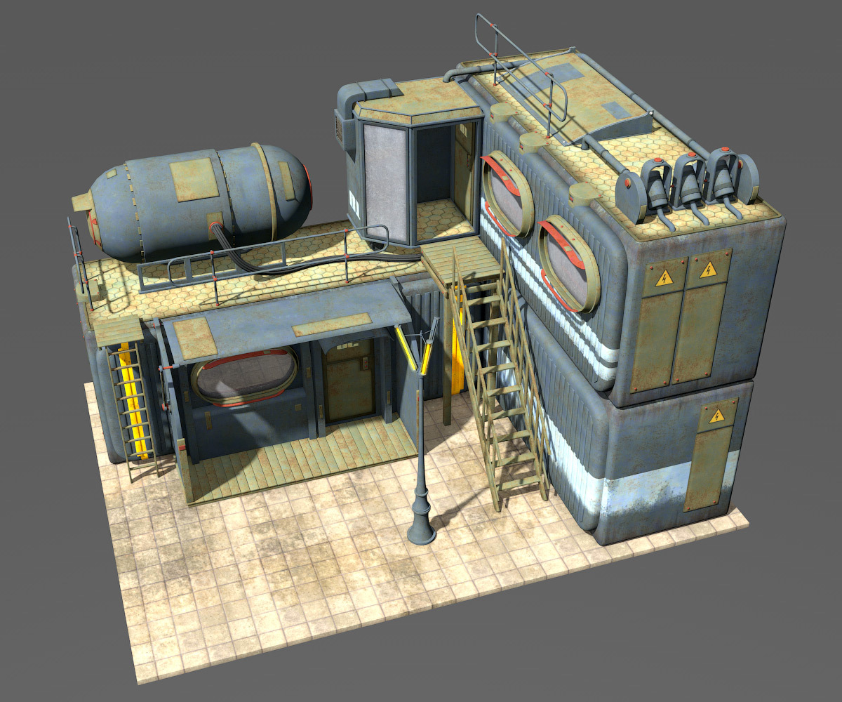 Container Houses Set for Daz Studio by N/A