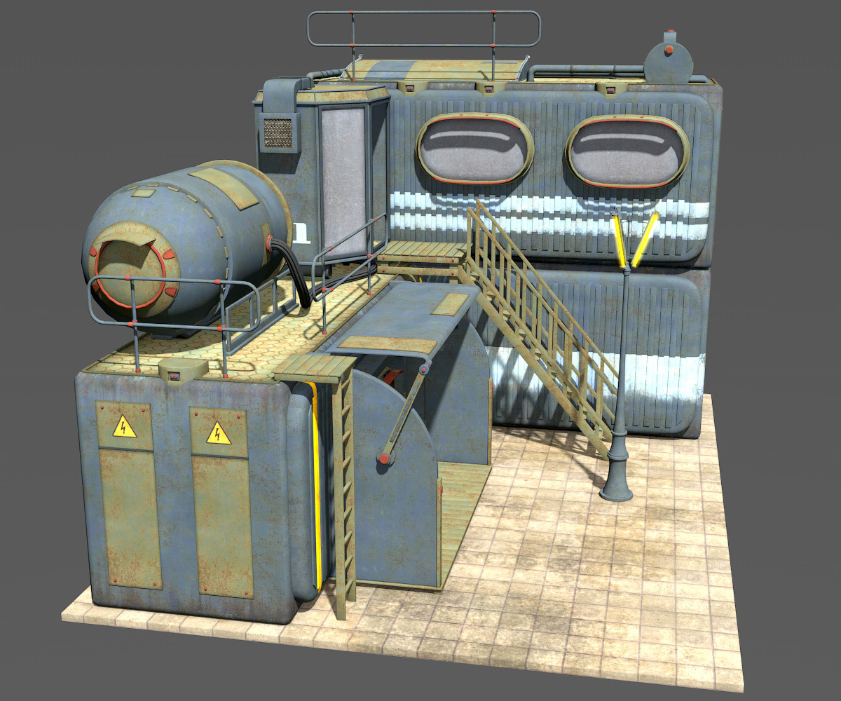 Container Houses Set for Daz Studio by N/A