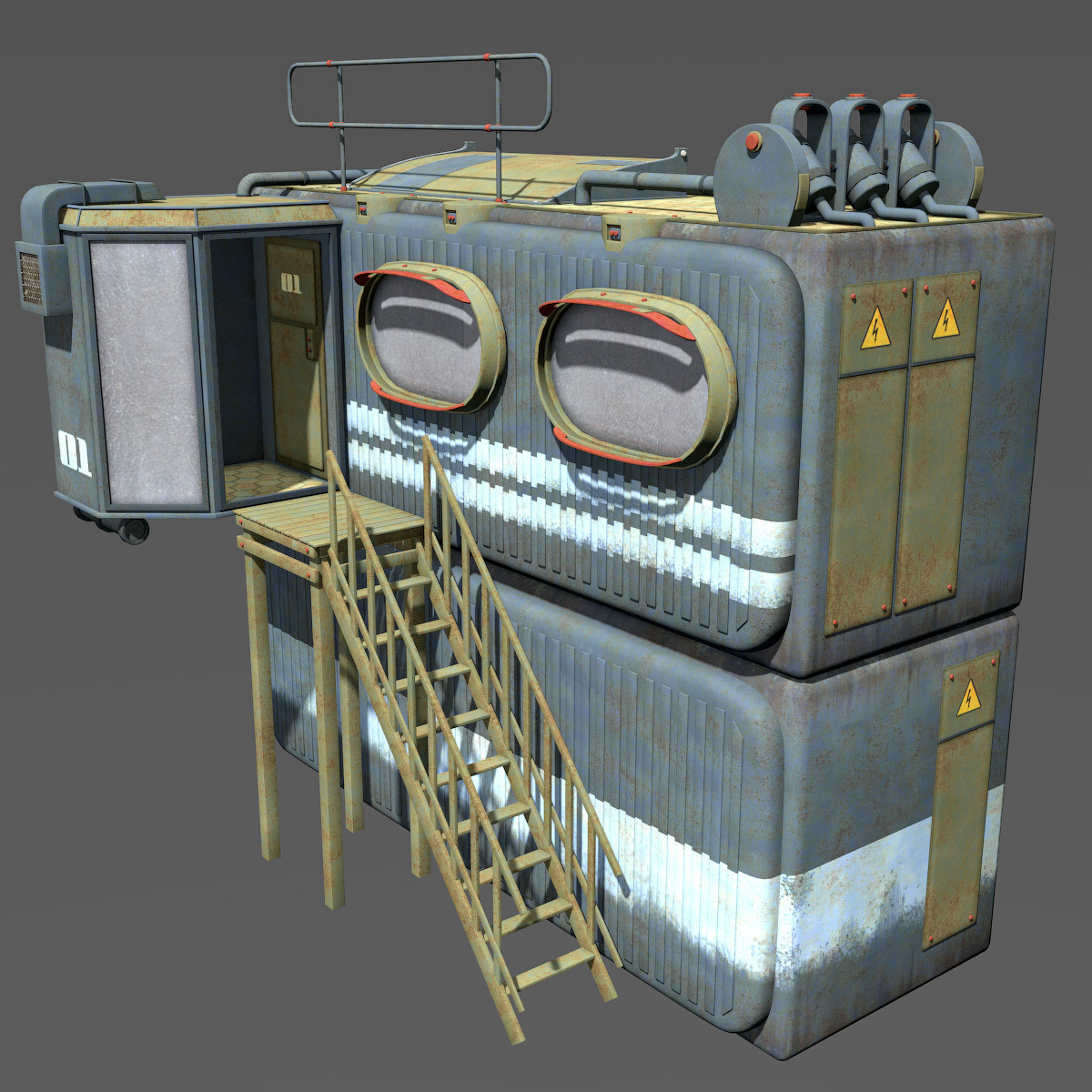 Container Houses Set for Daz Studio by N/A