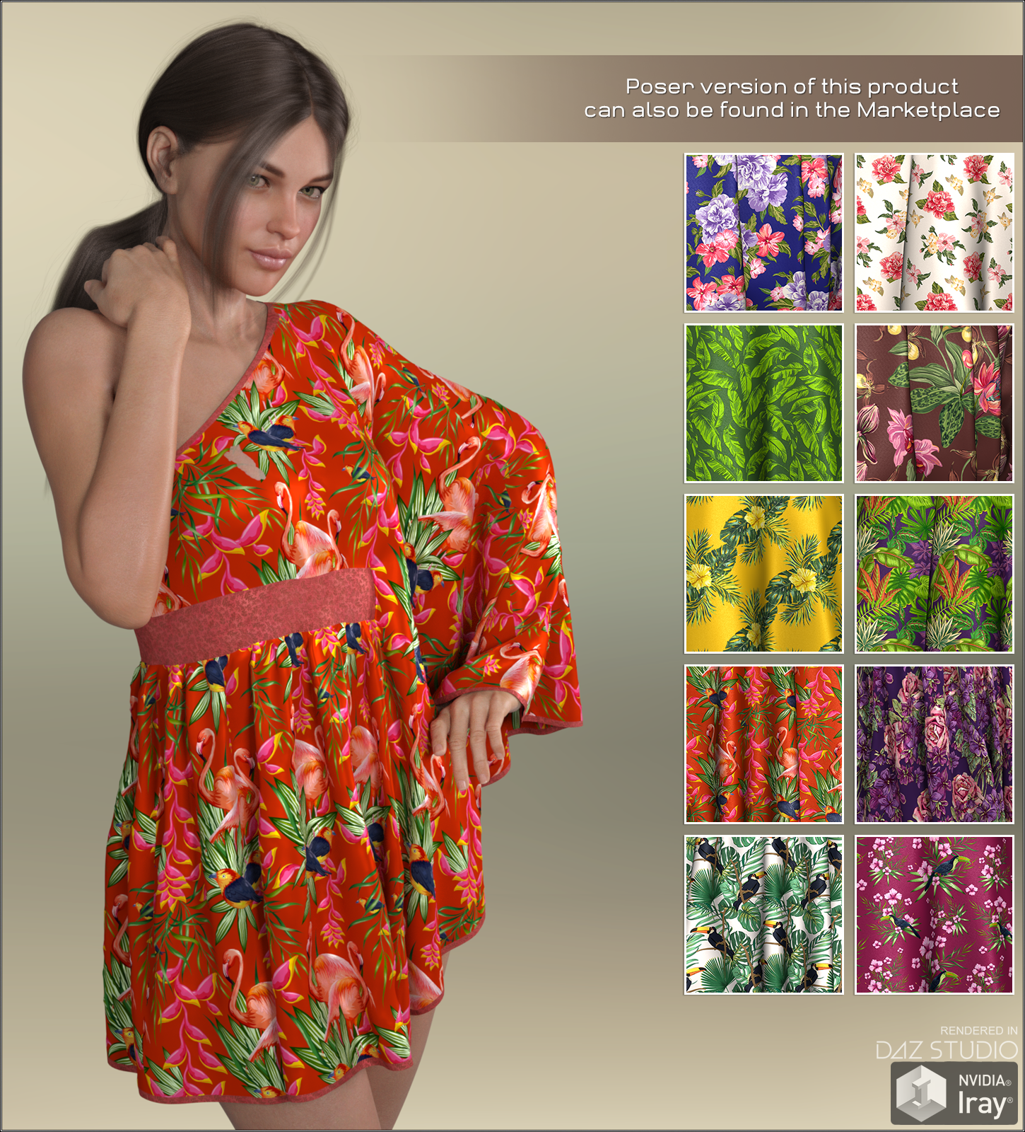 Daz Iray - Tropical Silks by N/A
