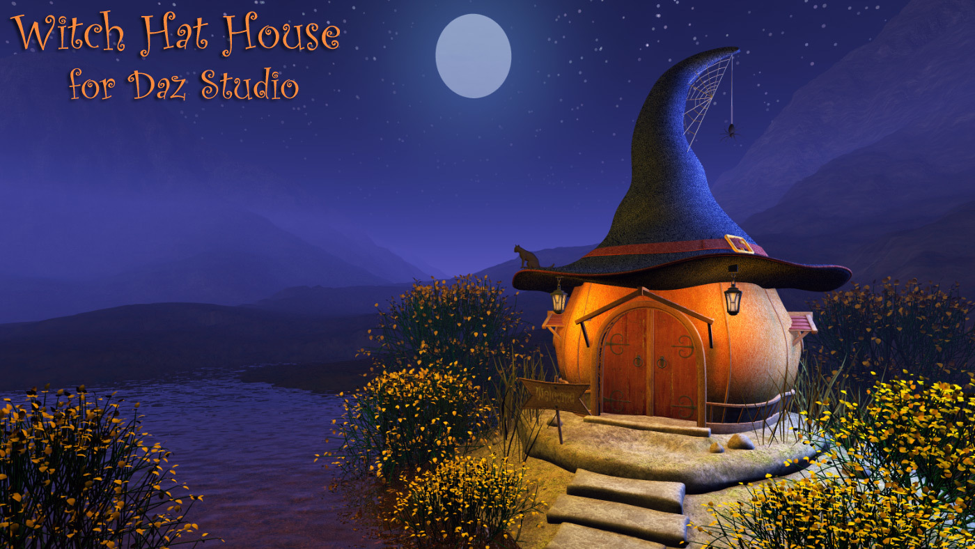 Witch Hat House for Daz Studio by N/A