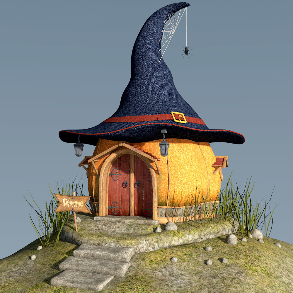 Witch Hat House for Daz Studio by N/A