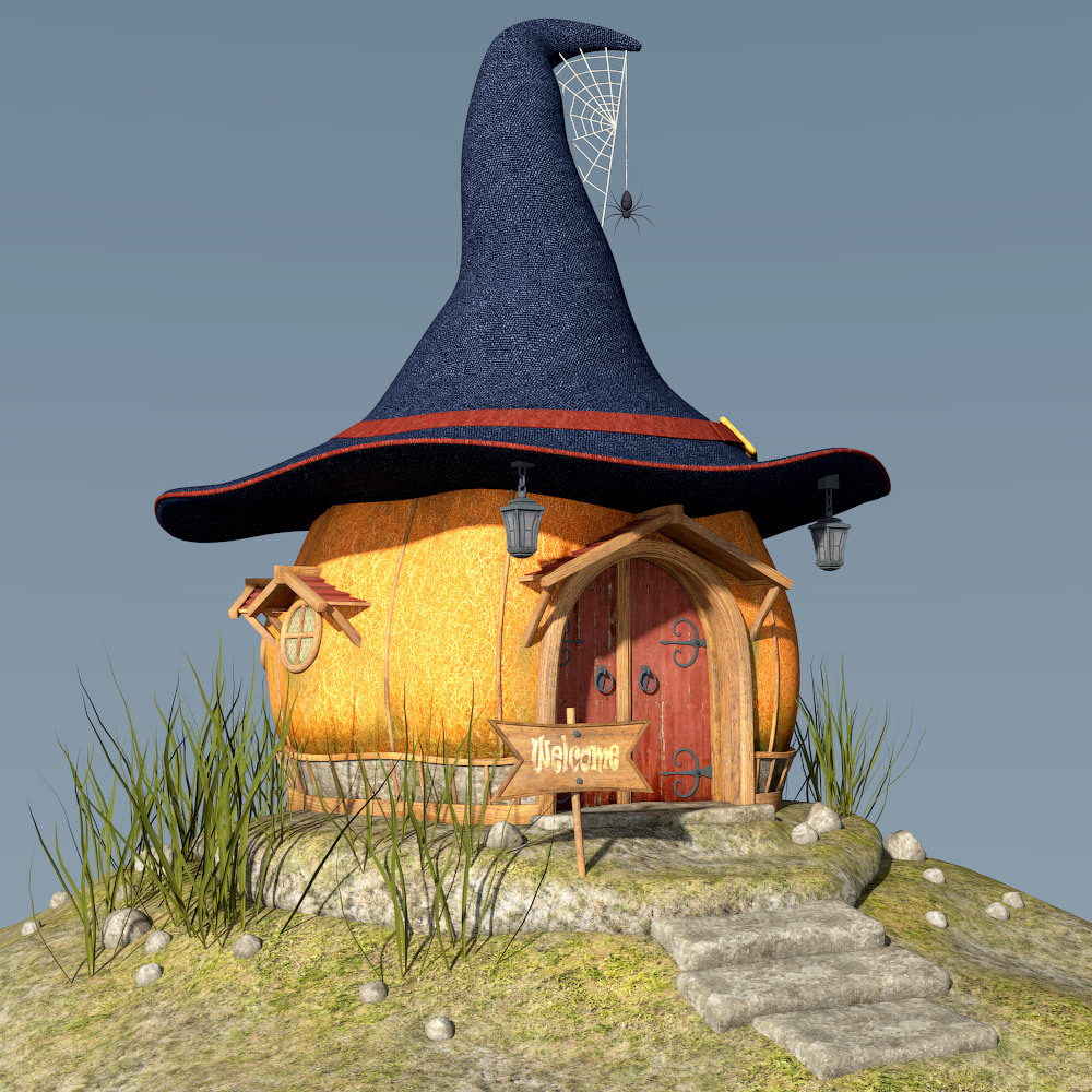 Witch Hat House for Daz Studio by N/A