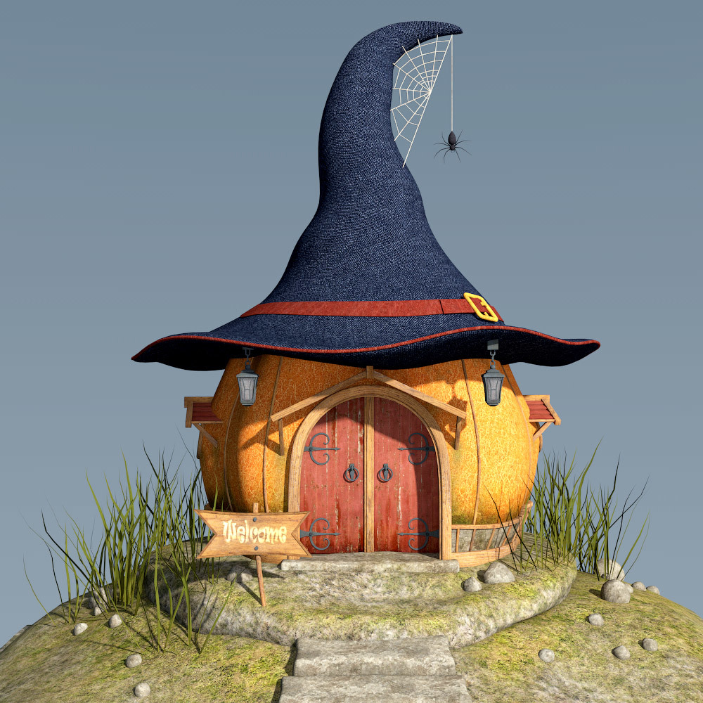Witch Hat House for Daz Studio by N/A