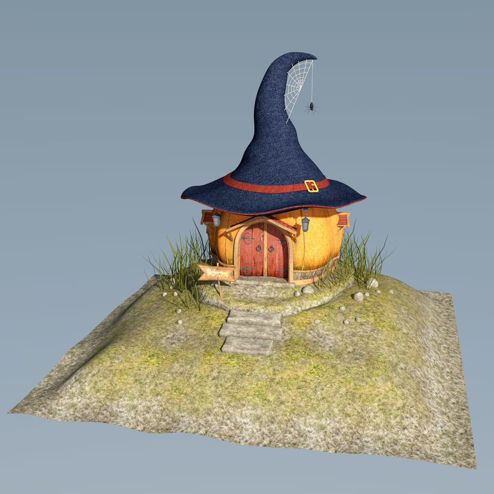 Witch Hat House for Daz Studio by N/A