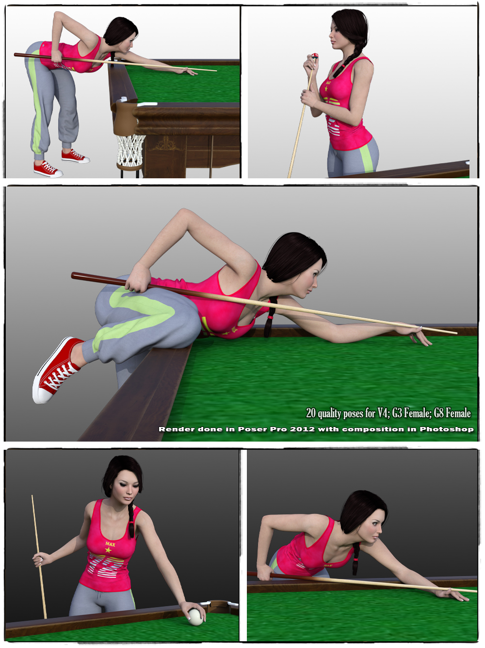 STZ Billiard room poses 2 by N/A