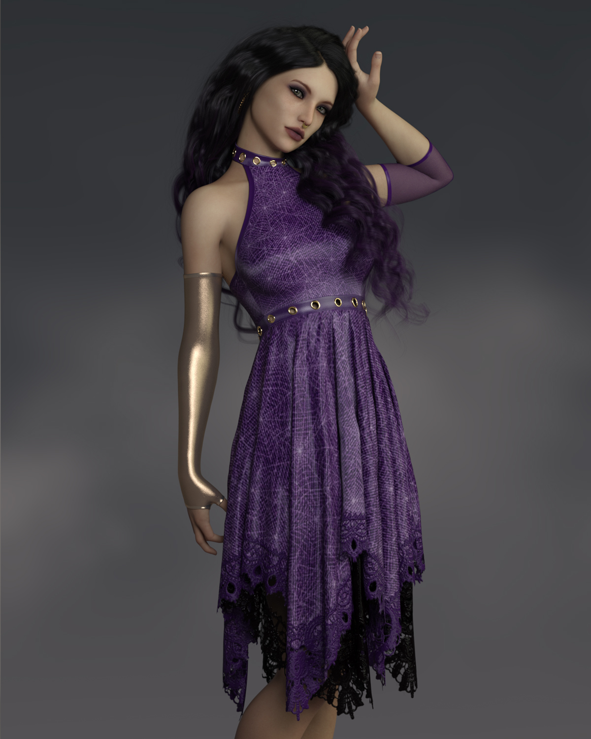 Goth N Bothered dForce outfit for Genesis 8 Females by N/A