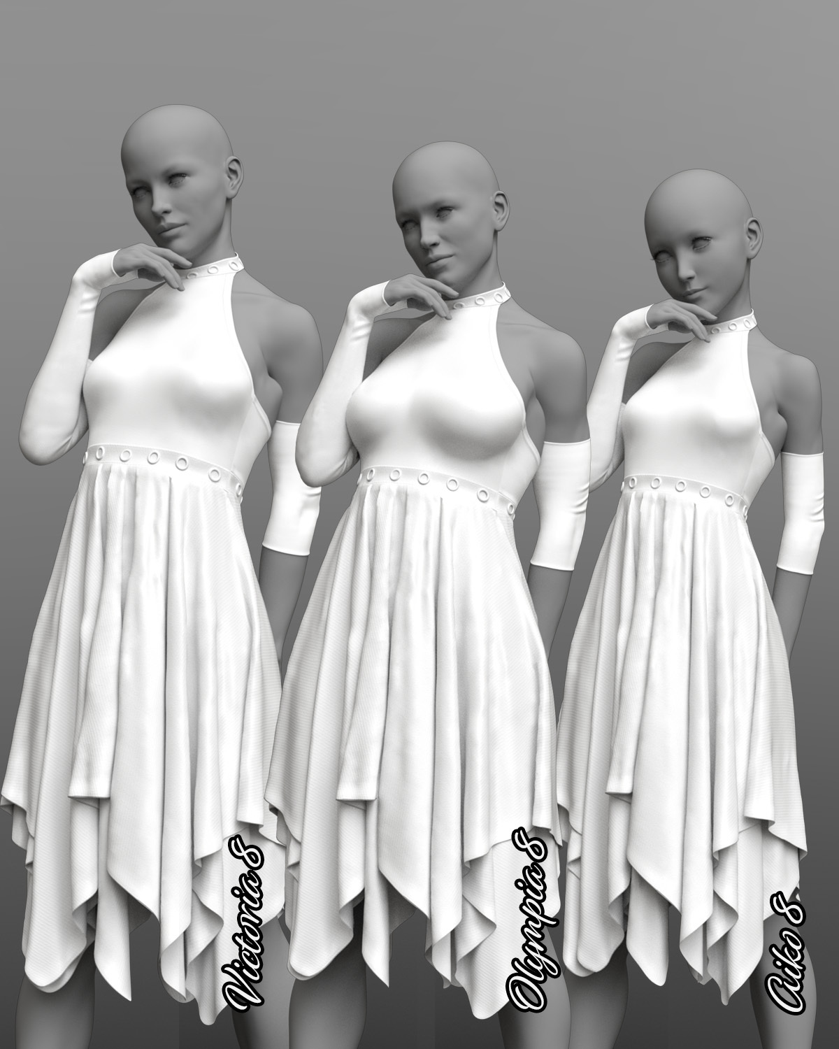 Goth N Bothered dForce outfit for Genesis 8 Females by N/A