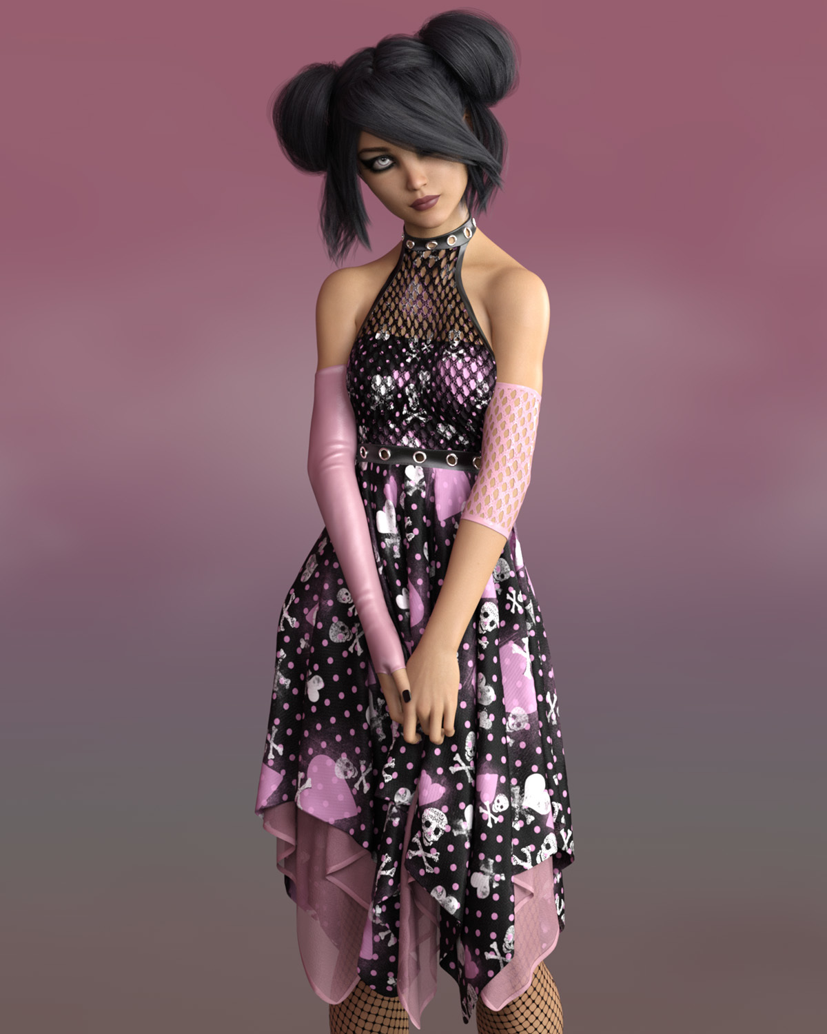 Goth N Bothered dForce outfit for Genesis 8 Females by N/A