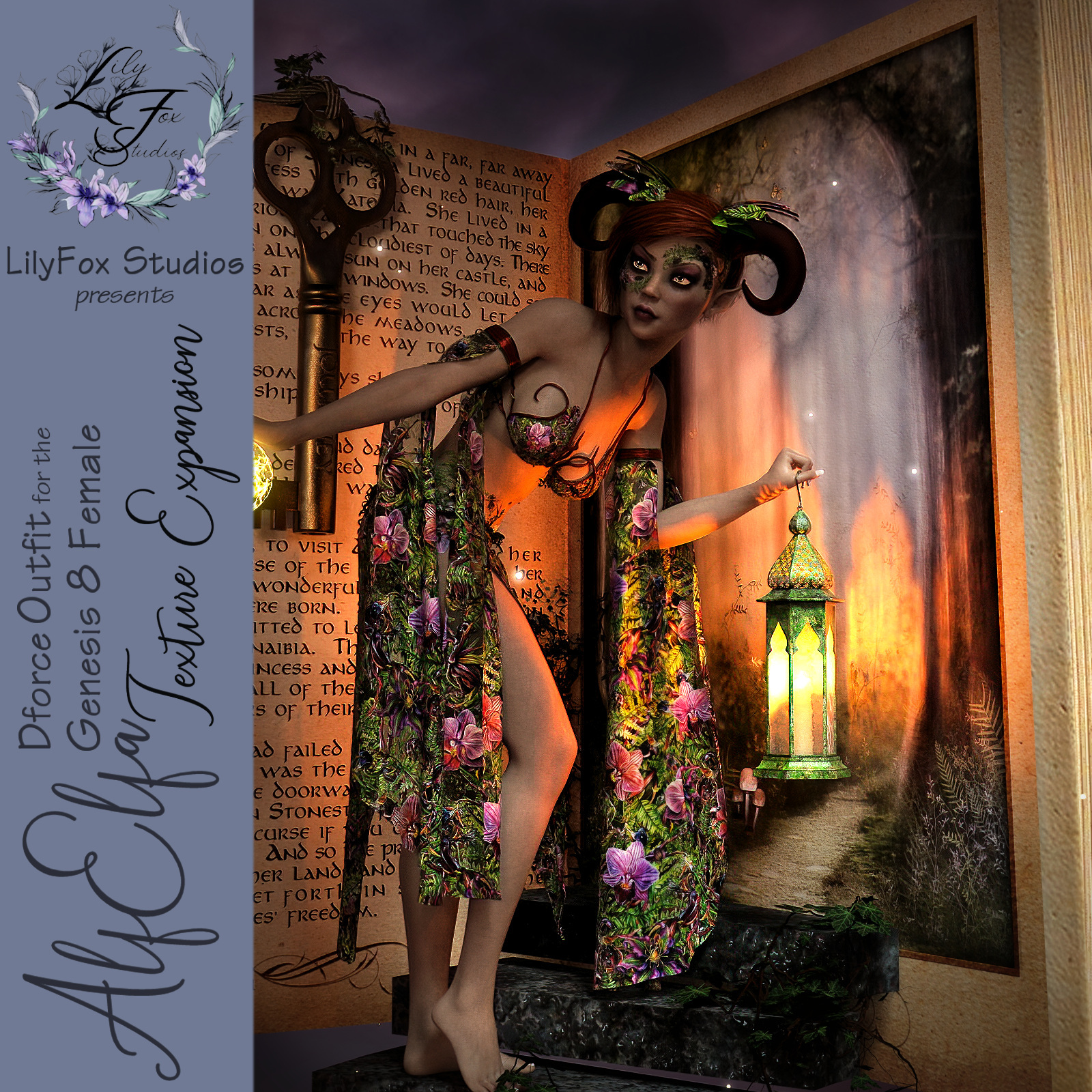 LFS Dforce AlfElfa Outfit Texture Expansion for Genesis 8 Female by N/A
