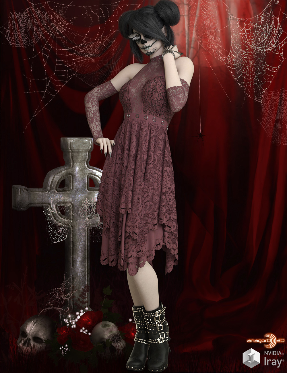 VERSUS - Goth N Bothered dForce outfit for G8F by N/A