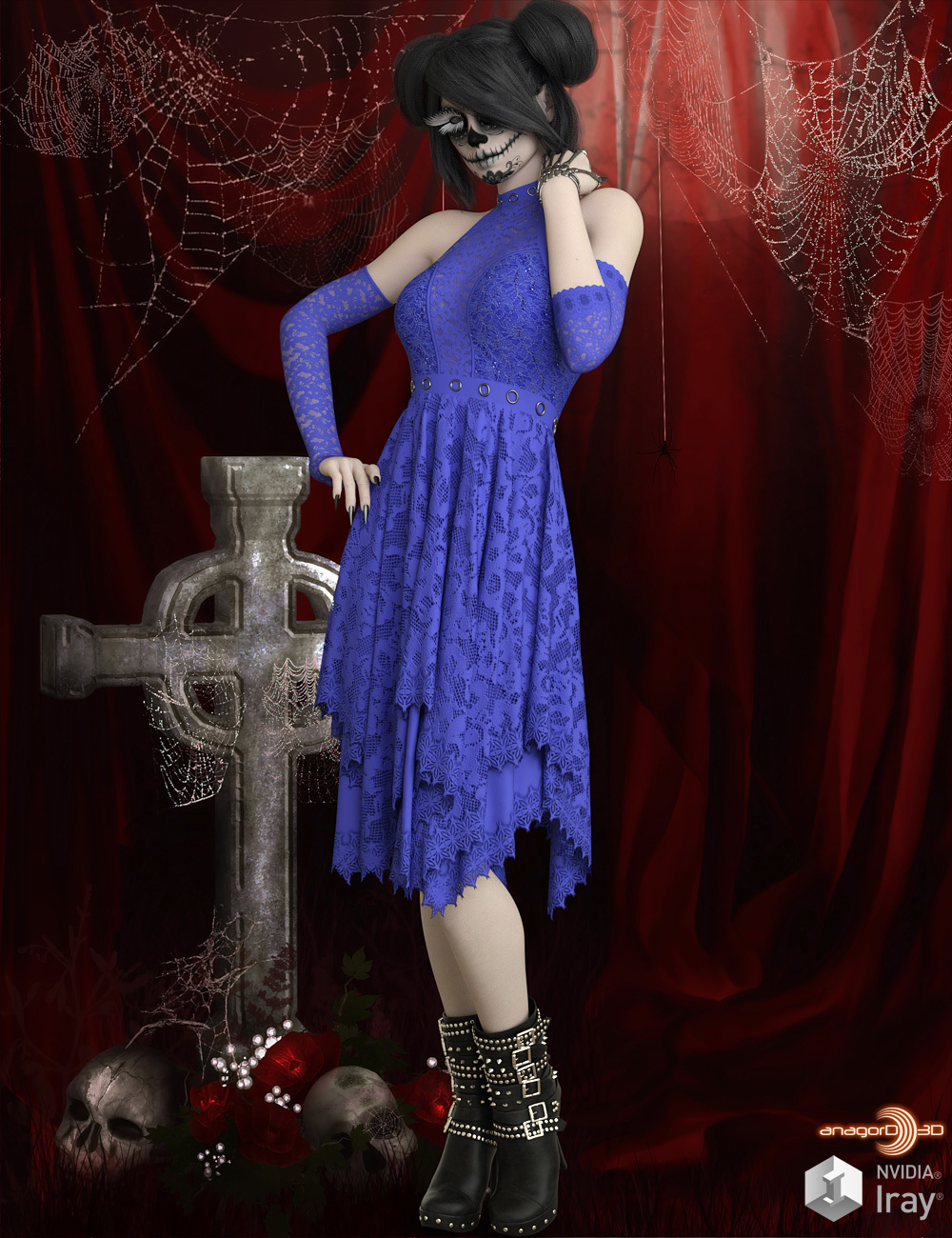 VERSUS - Goth N Bothered dForce outfit for G8F by N/A