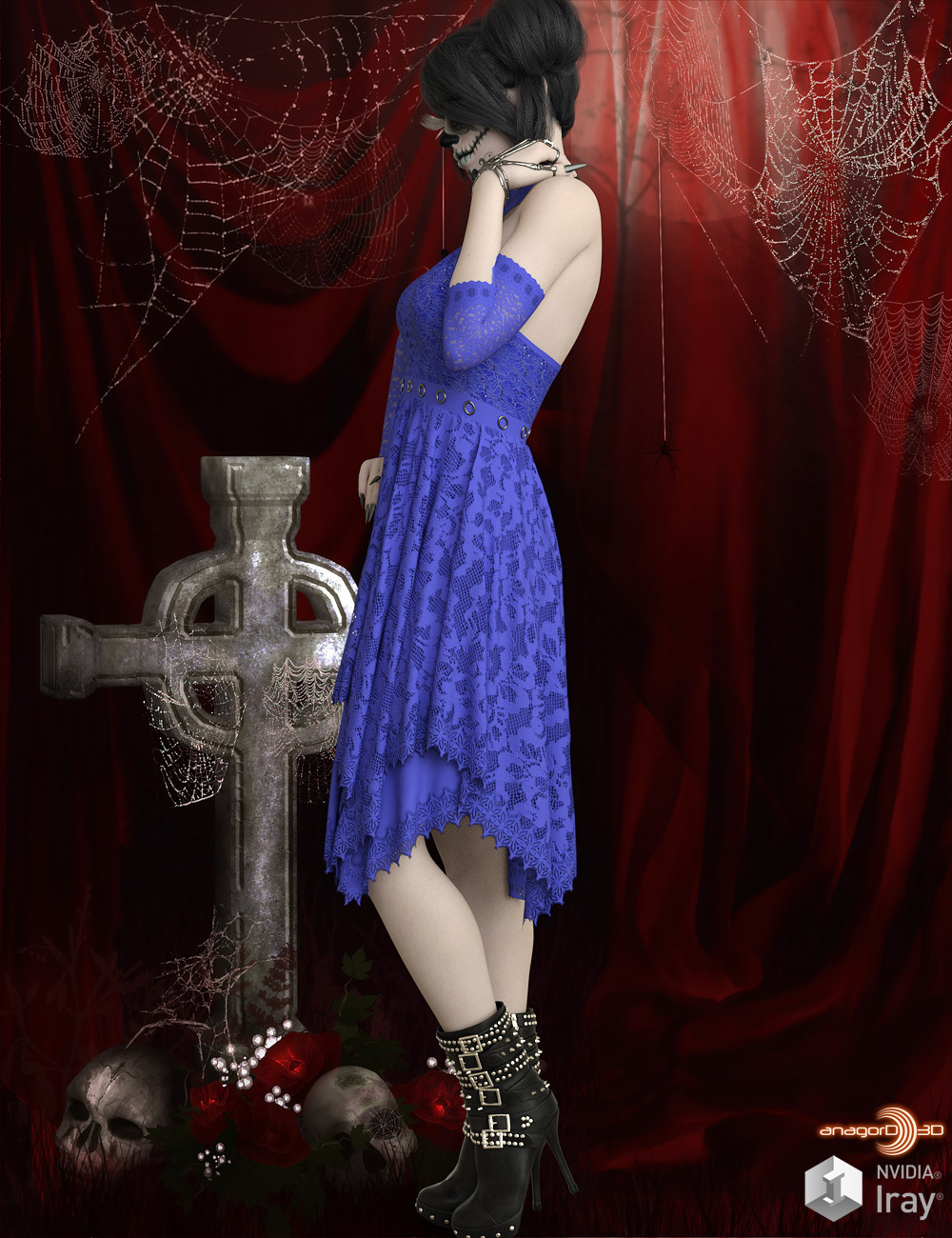 VERSUS - Goth N Bothered dForce outfit for G8F by N/A