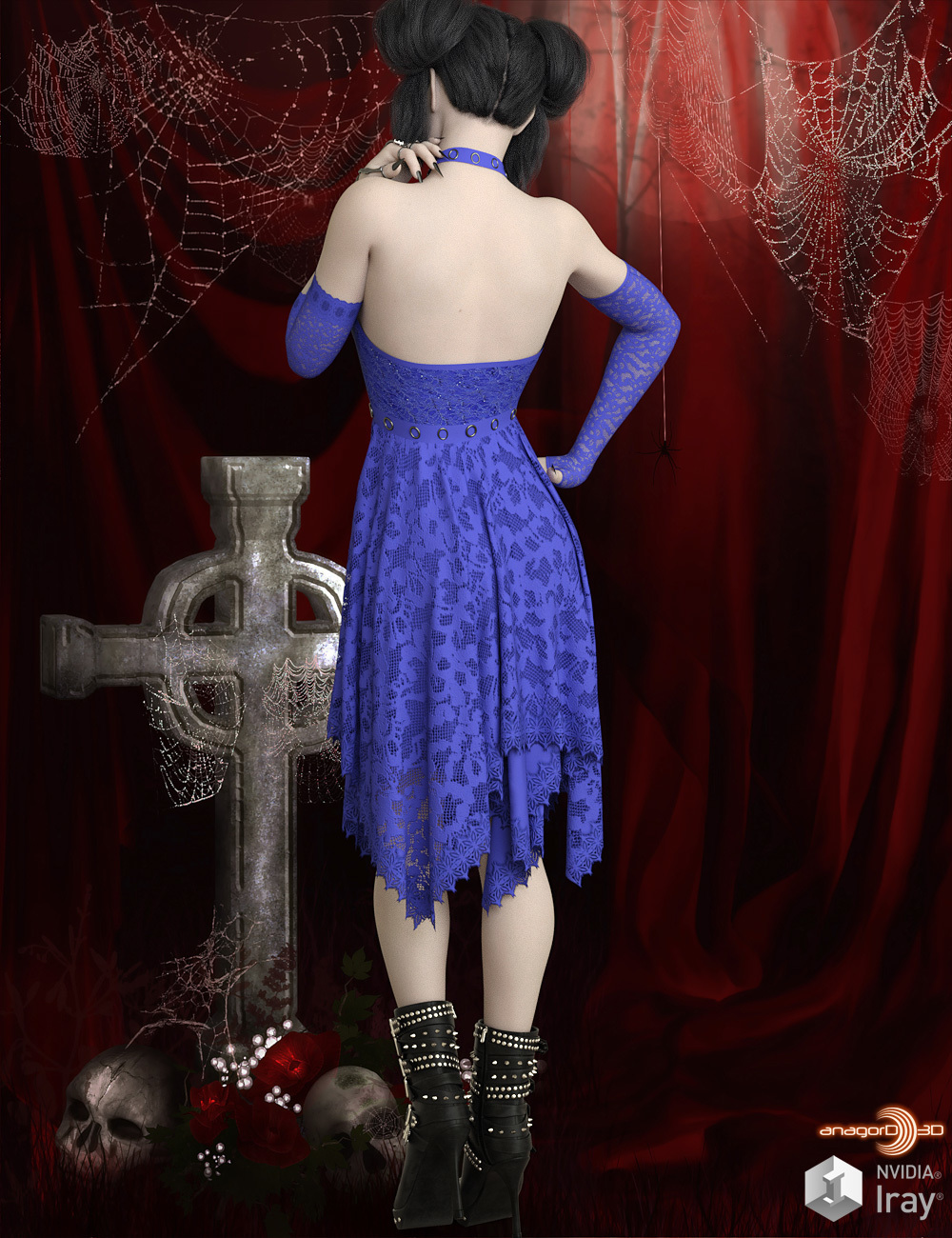 VERSUS - Goth N Bothered dForce outfit for G8F by N/A