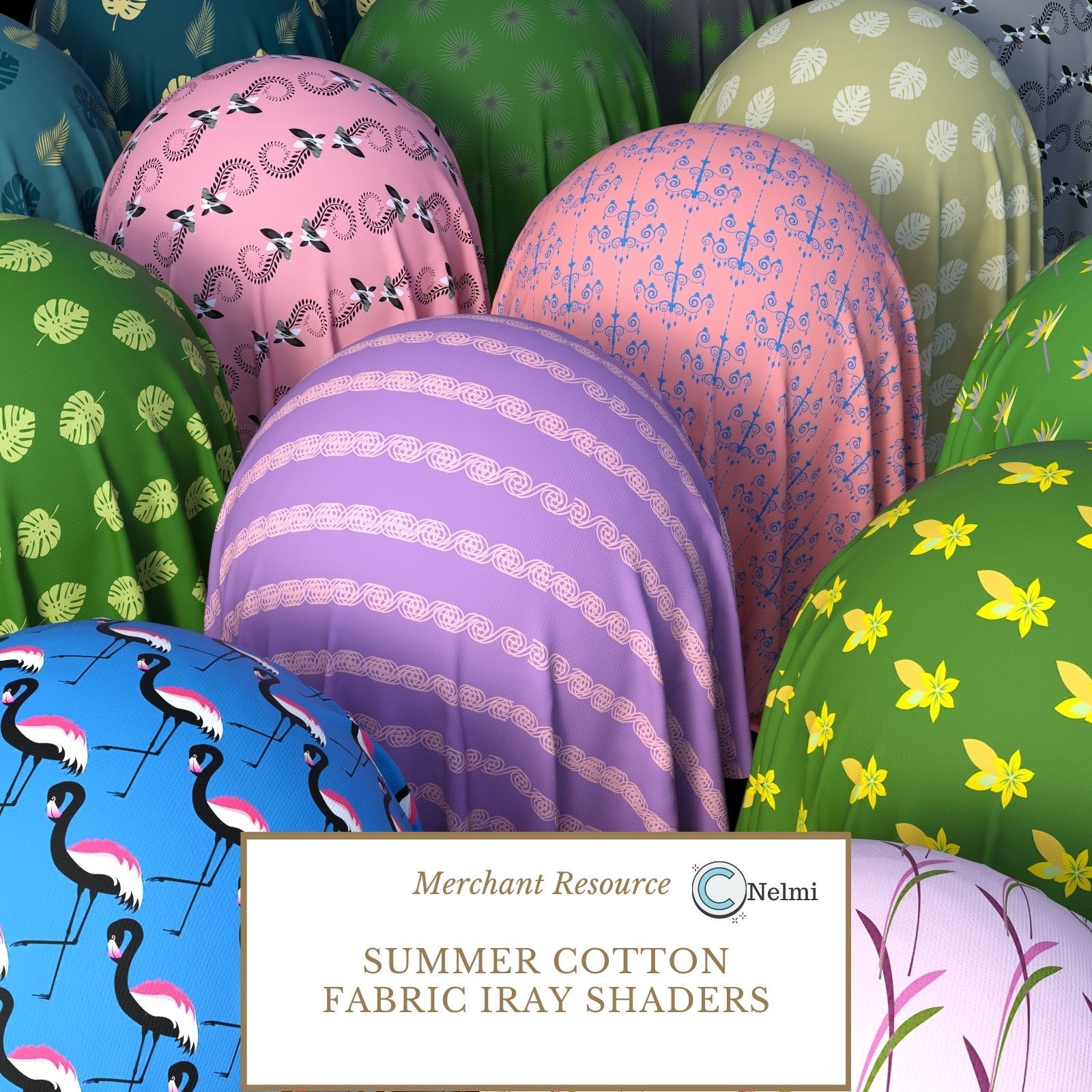 Summer Cotton Fabric Iray Shaders by N/A
