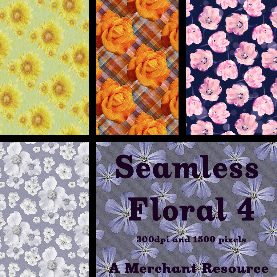 Seamless Floral 4 - Merchant Resource by N/A
