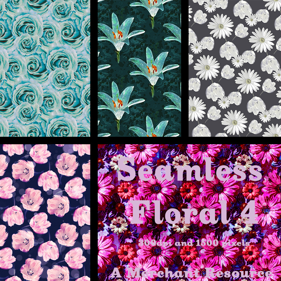 Seamless Floral 4 - Merchant Resource by N/A
