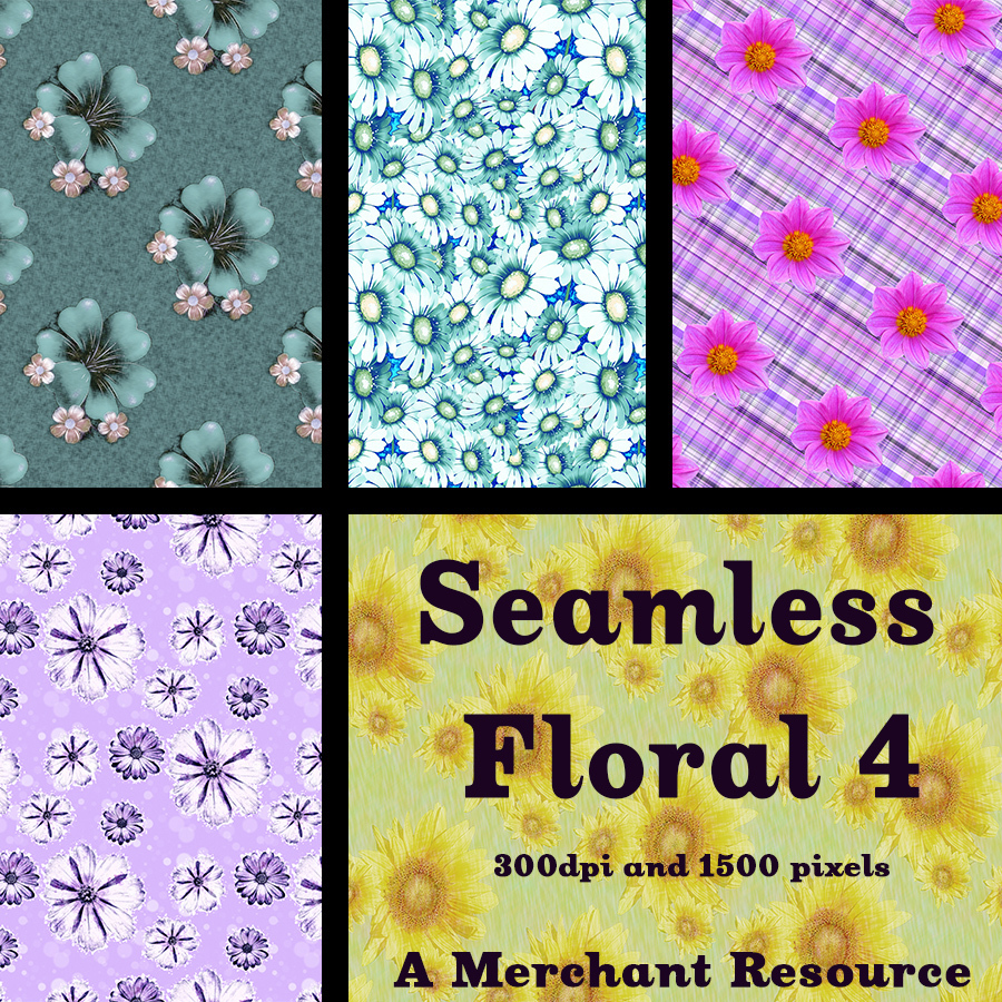 Seamless Floral 4 - Merchant Resource by N/A