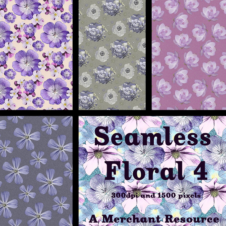 Seamless Floral 4 - Merchant Resource by N/A