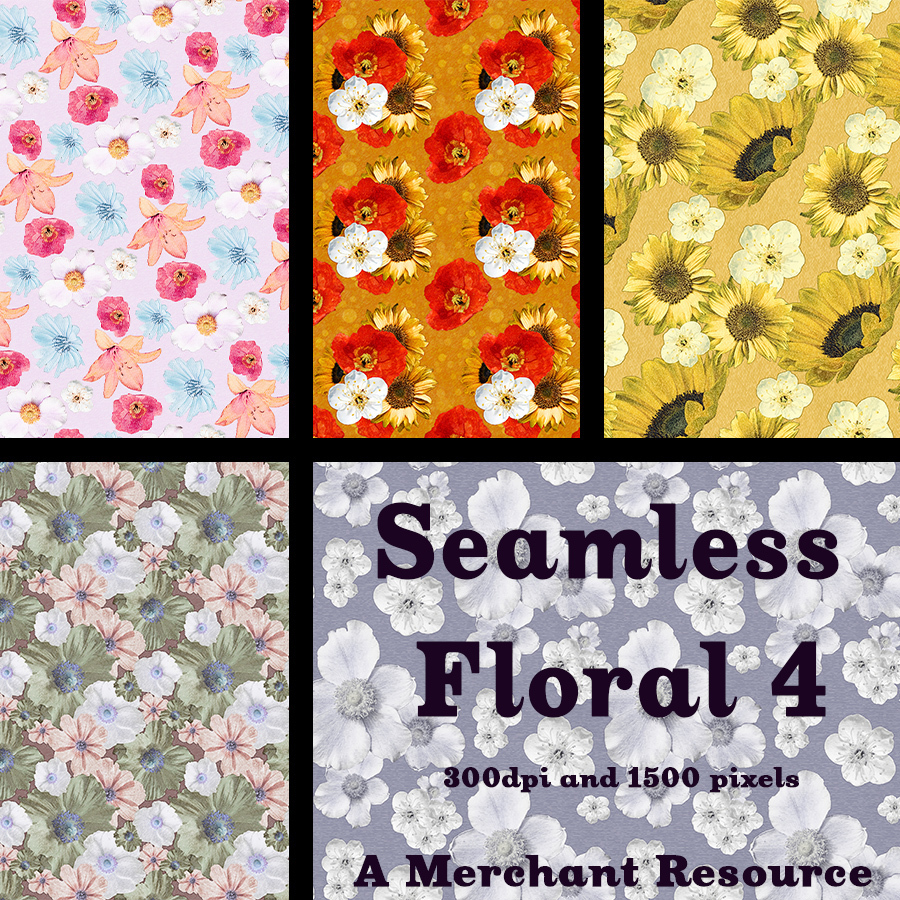 Seamless Floral 4 - Merchant Resource by N/A