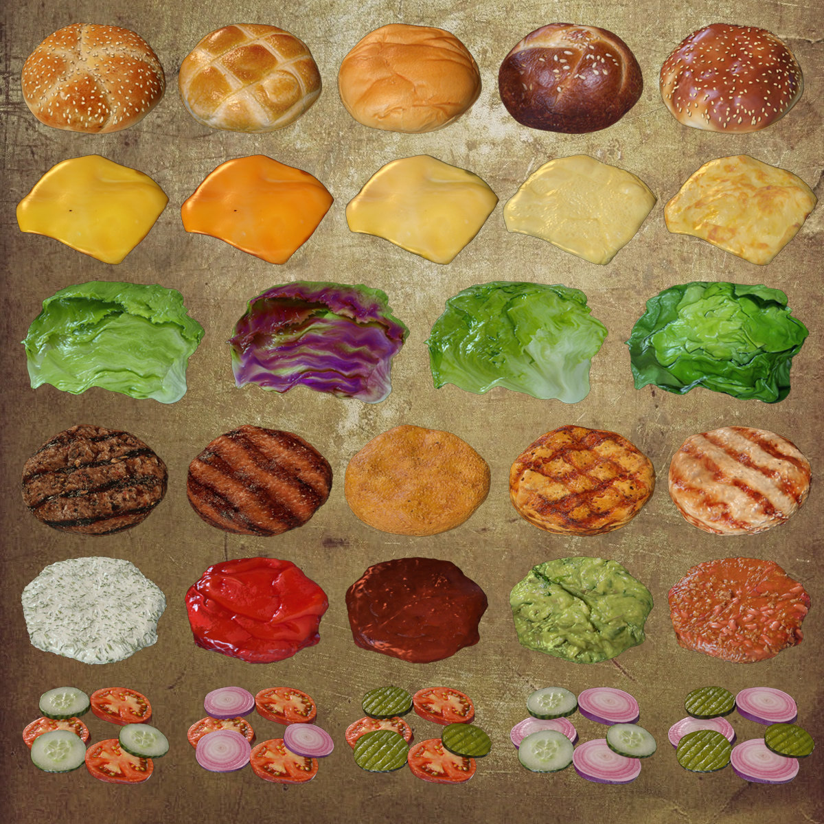Exnem Burgers for DAZ and IRAY by N/A