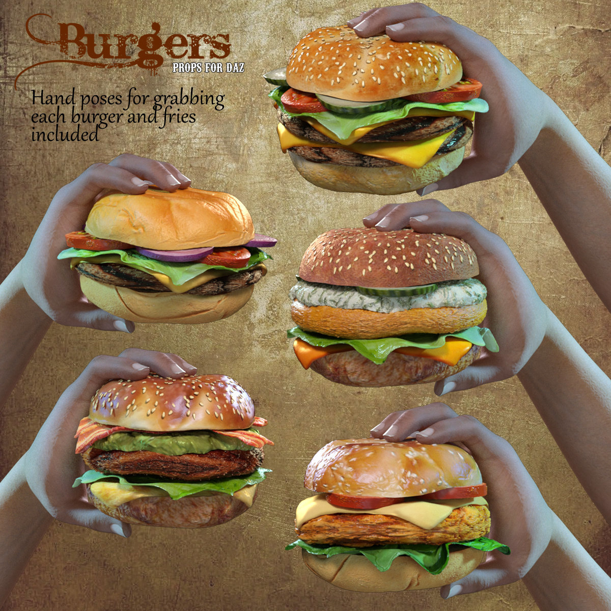 Exnem Burgers for DAZ and IRAY by N/A