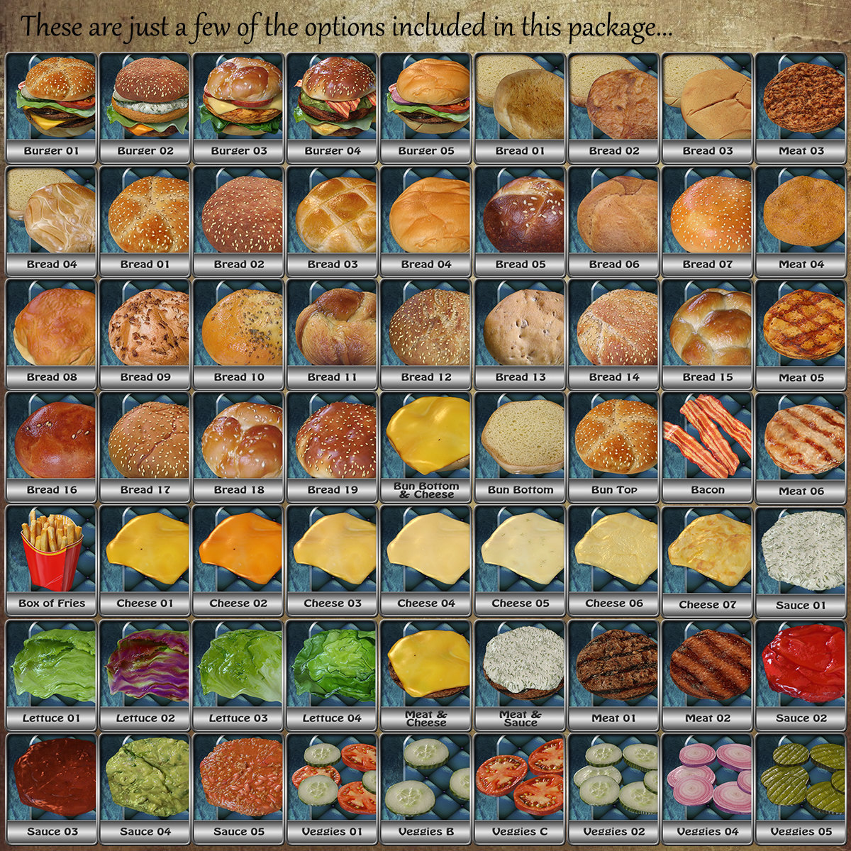 Exnem Burgers for DAZ and IRAY by N/A