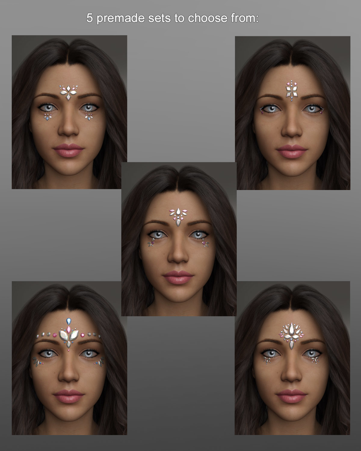 Face Jewels for Genesis 8 Females by N/A