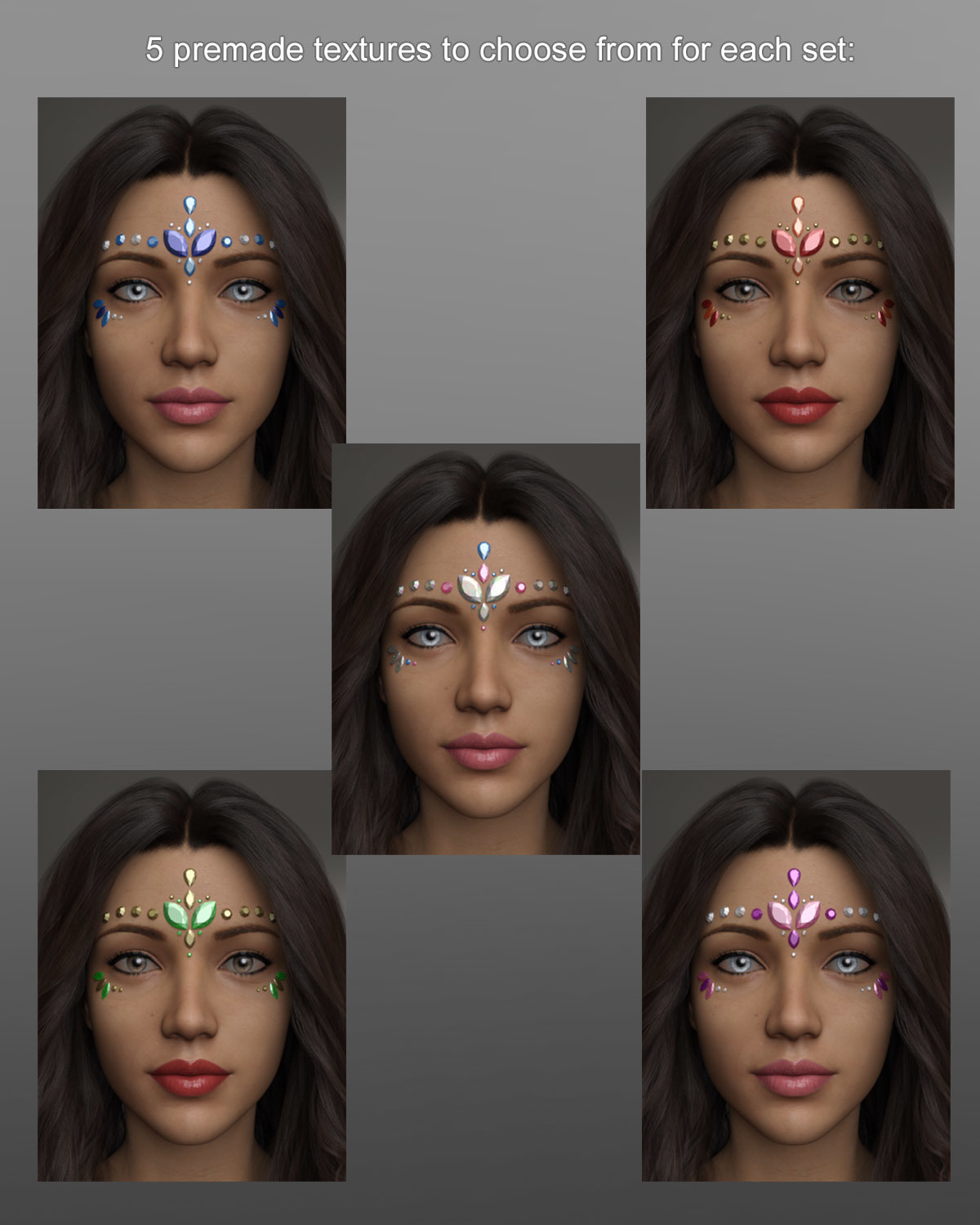 Face Jewels for Genesis 8 Females by N/A