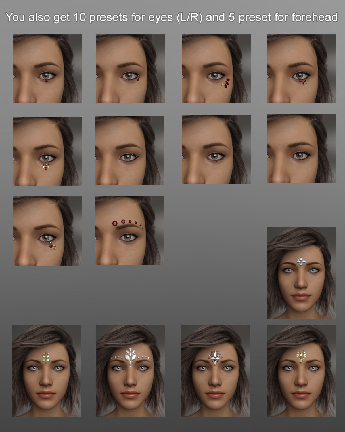 Face Jewels for Genesis 8 Females by N/A