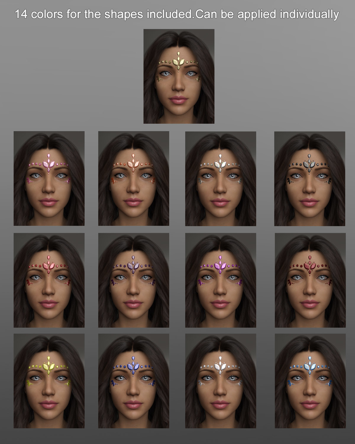Face Jewels for Genesis 8 Females by N/A