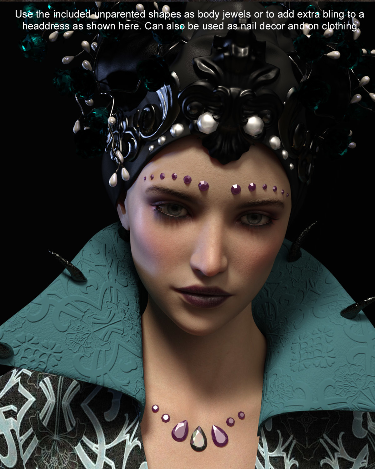 Face Jewels for Genesis 8 Females by N/A