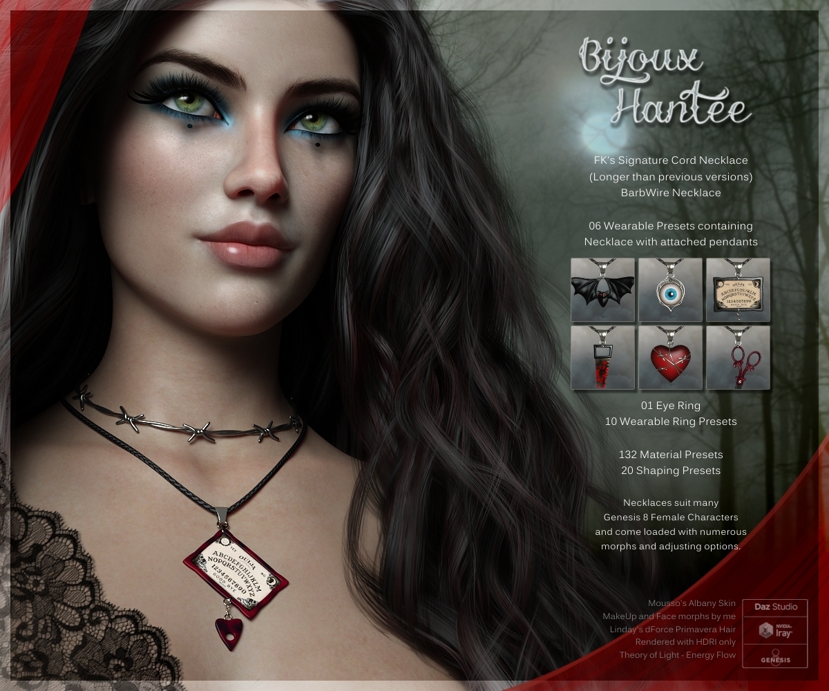 Bijoux Hantee for Genesis 8 Females by N/A